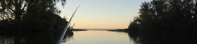 Salmon fishing ontario sunrise