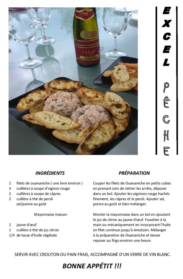 Tartare de Ouananiche